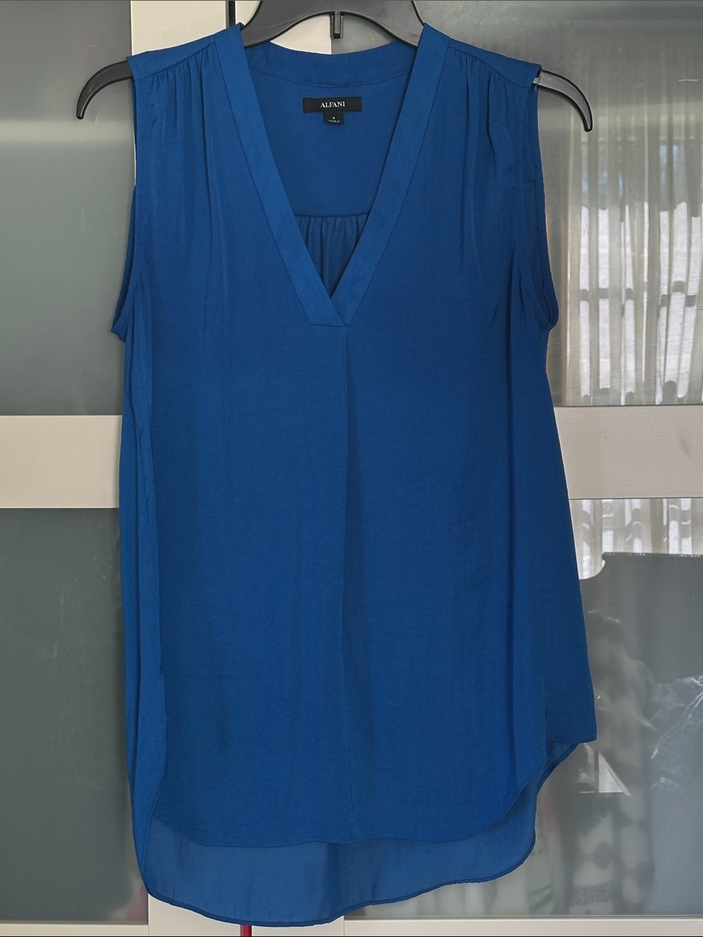 Alfani Sleeveless V-Neck Camisole in Royal Blue